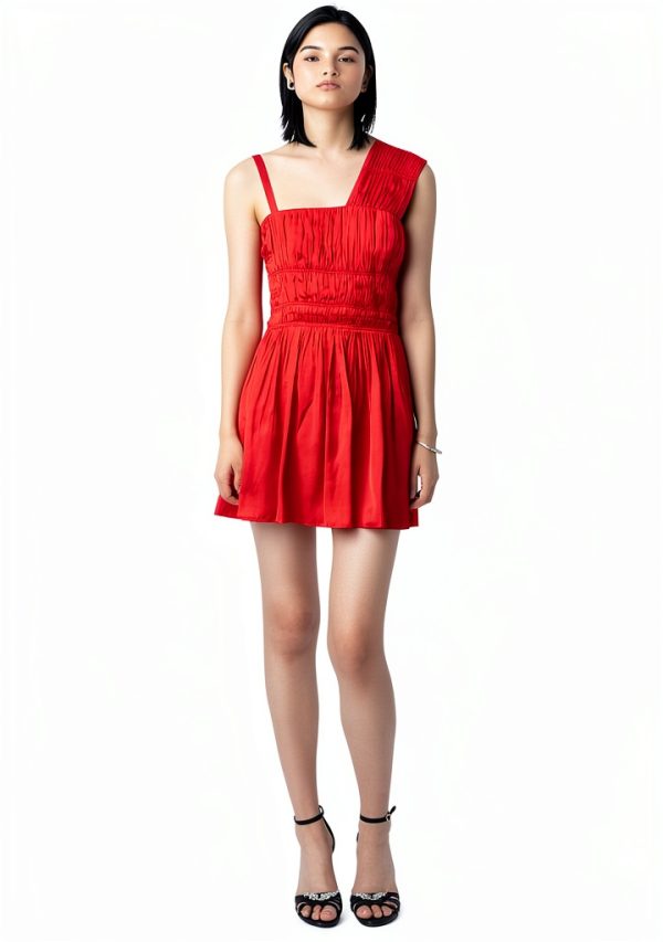 Zadig Voltaire Roselie Satin Dress Womens Japon Style-0