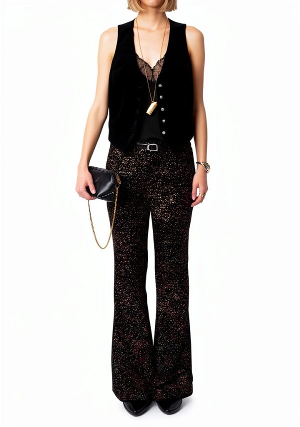 Zadig Voltaire Womens Noir Vest Button Front Design-3