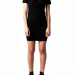 Zadig Voltaire Mara Mini Dress Noir Womens Short Jersey-0