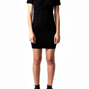 Zadig Voltaire Mara Mini Dress Noir Womens Short Jersey-0