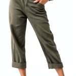 Anne Klein Womens Loose Pants High Waist Wide Leg Casual-0