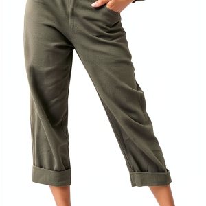 Anne Klein Womens Loose Pants High Waist Wide Leg Casual-0