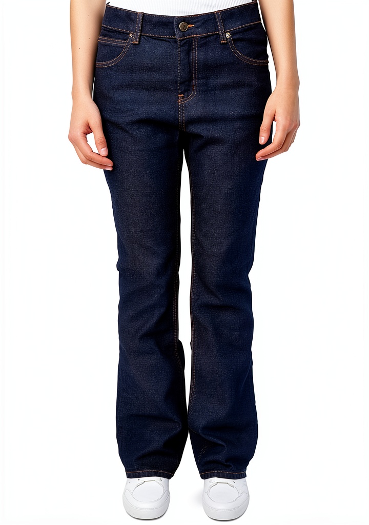 Zadig Voltaire Emile Denim Eco Jean in brut color showing flared design