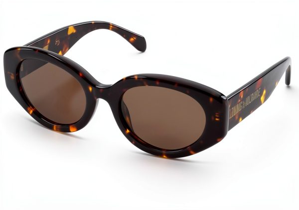 DE RIGO Womens Sunglasses 0743 Avana Marrone Giallo Lucida-0