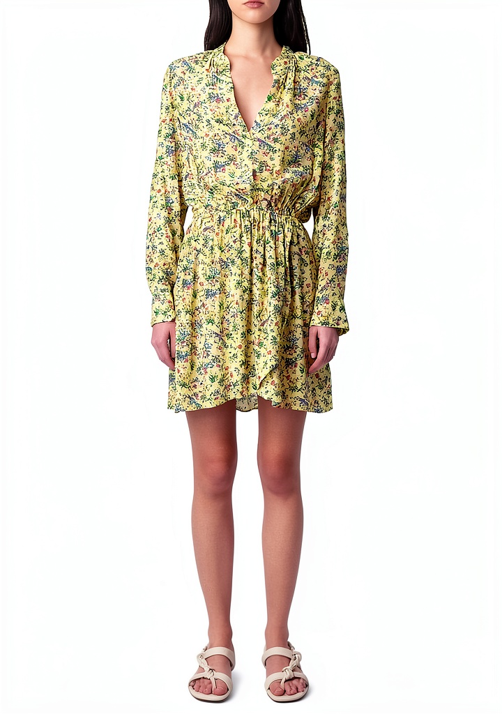 Zadig Voltaire cedar dress front view on model