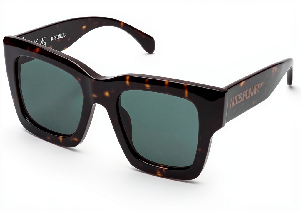 Zadig Voltaire SZV421 sunglasses in Shiny Dark Havana color on a person